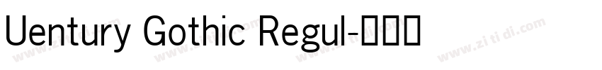 Uentury Gothic Regul字体转换
